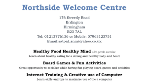 Health and Wellbeing at Northside Welcome Centre