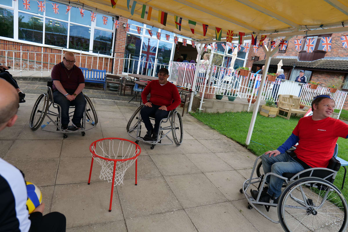 Wheelchair basketball at Cerebral Palsy Midlands