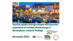 Vaccine uptake amongst people with personal experience of multiple disadvantage in Birmingham