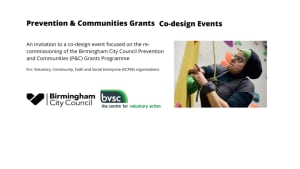 Co-design event for re-commissioning of the Prevention and Communities Grants Programme