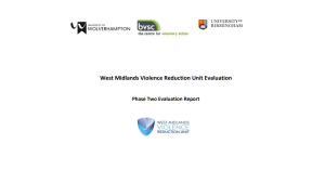 Evaluation Partners for the West Midlands Violence Reduction Unit